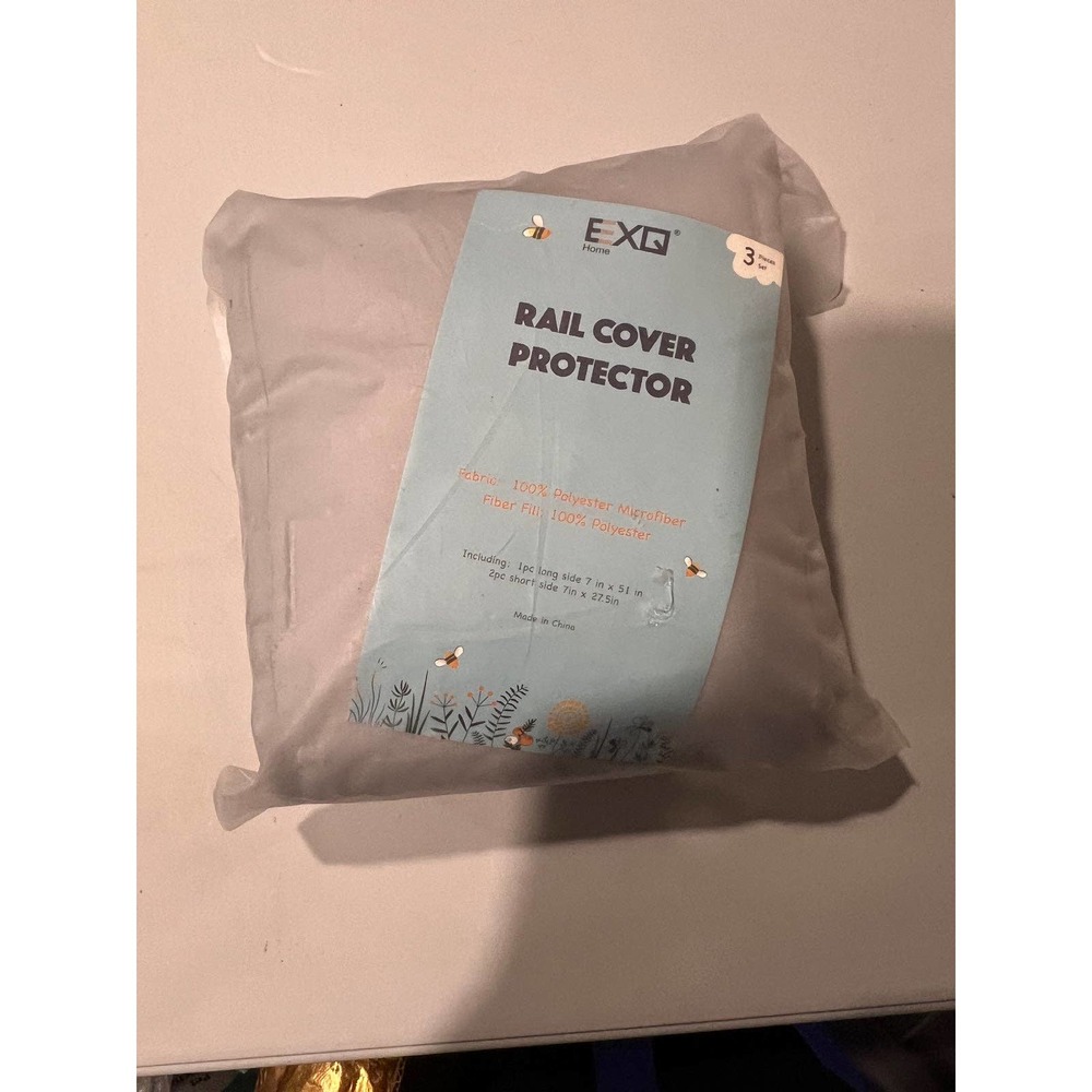 3 Piece Crib Railing Cover New